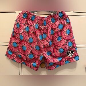 Baseball Lifestyle 101 Strawberry Donut Youth Shorts Size YL